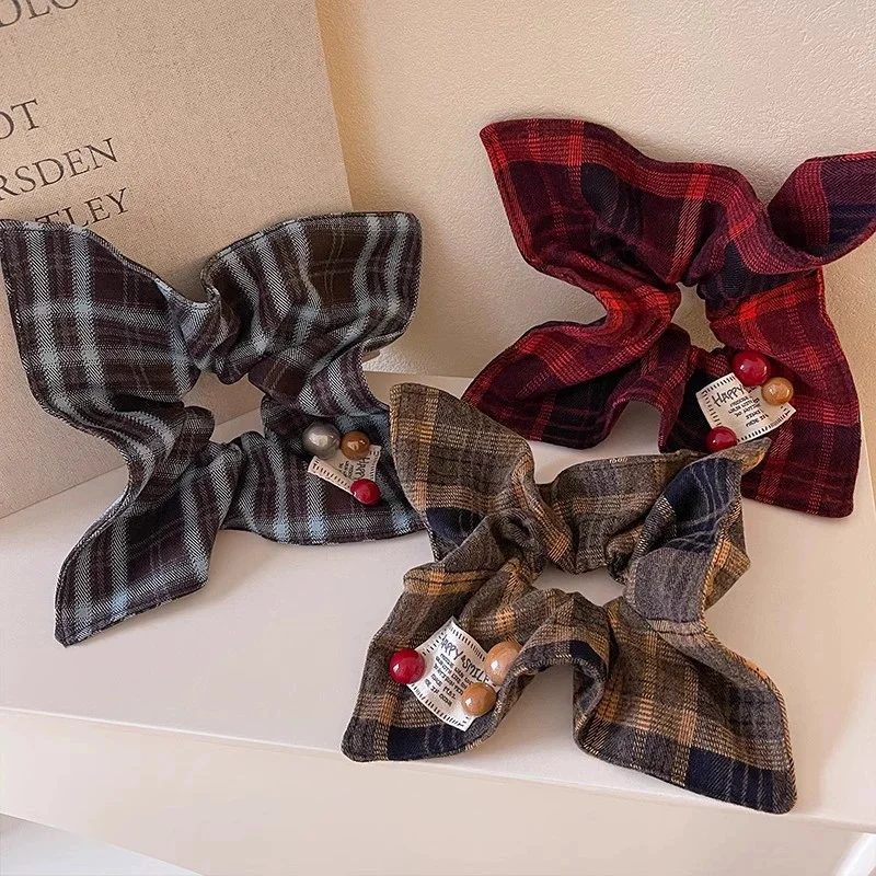 Elegant Large Square Scarf Hair Circle For Women Girls Elastic Satin HairBands Hair Ties Fashion Headband Hair Accessories