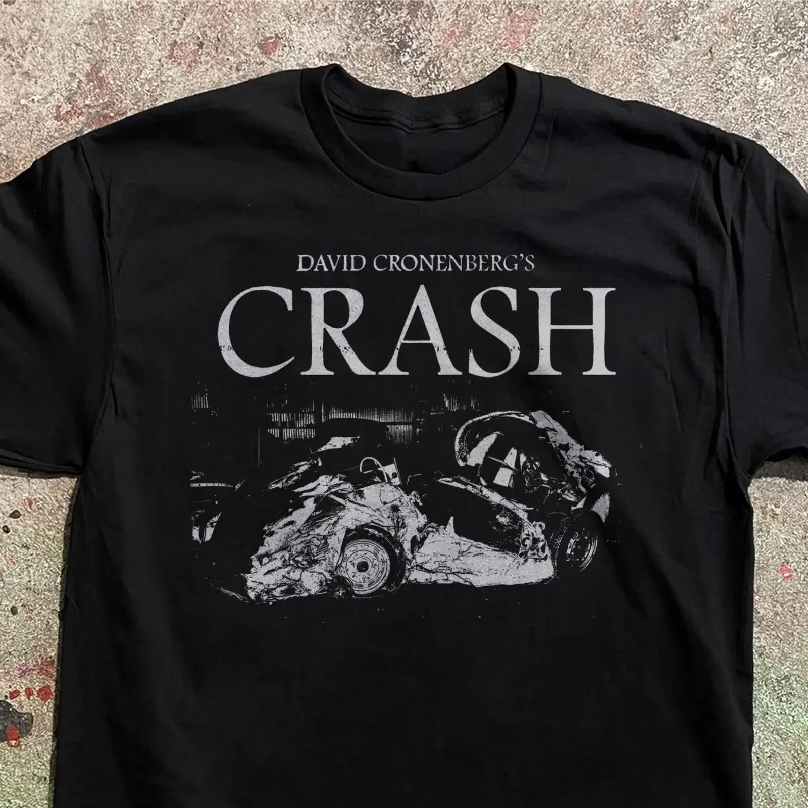 Crash 1996 T Shirt David Cronenberg Movie Cult Psychological Horror Film S to 5XL vintage Washed designer clothes Breathable