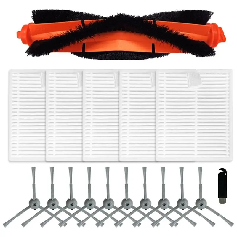 

A11I For Lubluelu L20 Honiture V8 Pro Robot Vacuum Cleaner Main Side Brush Hepa Filters Replacement Kit