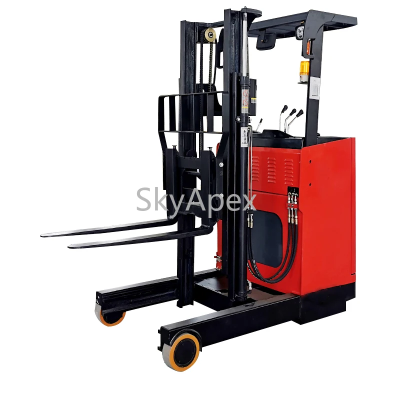 Stand On Scissor Reach Truck 6m 8m 9m Lift Reach  Forklifts CE ISO Certified High Stability Heavy Duty Warehouse Operations Safe