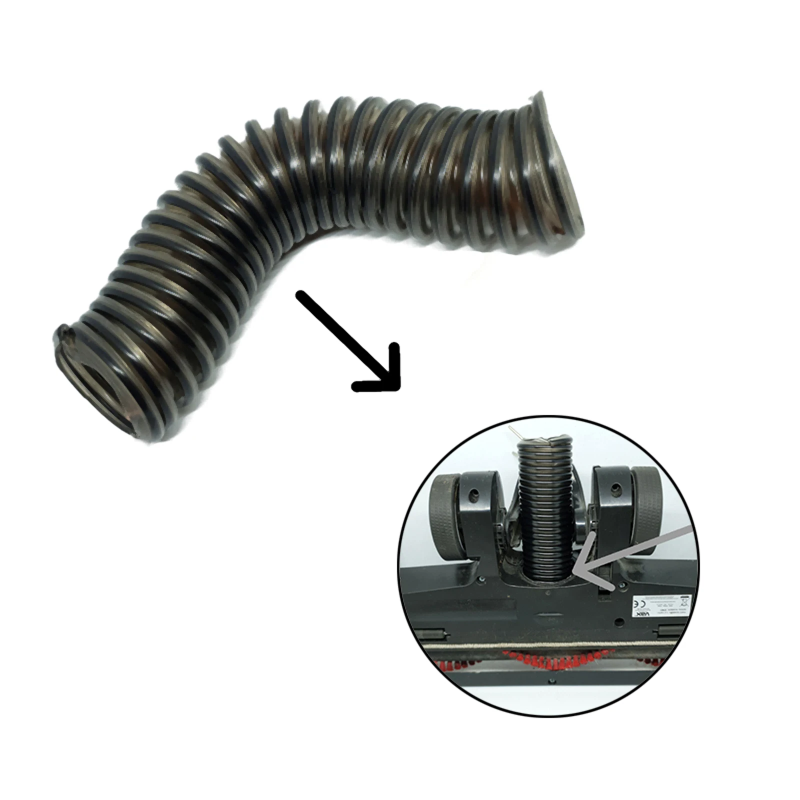 1pc duto inferior reparação mangueira piso bocal mangueira para tubarão foguete verdadeiro animal de estimação fino vácuo hv300 hv322 hv320 hv380 hv380uk acessórios