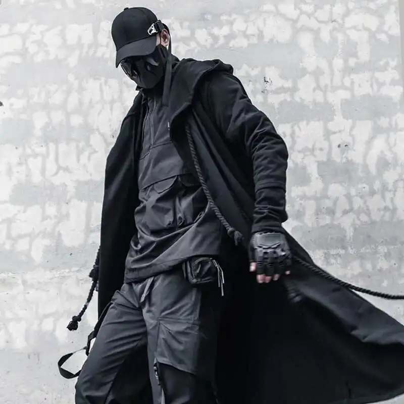 黒M【WACKOMARIA】HEAVY HOODED HKSH Men's Tide Spring Autumn Darkwear Warrior Large Size