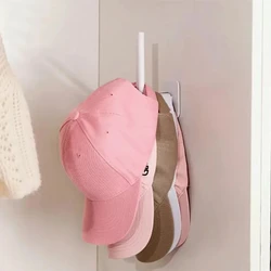 Estante para sombreros para gorras de béisbol, ganchos adhesivos para sombreros, colgador de pared, organizador de gorras de almacenamiento, sin perforación, soporte para sombrero para puerta de armario