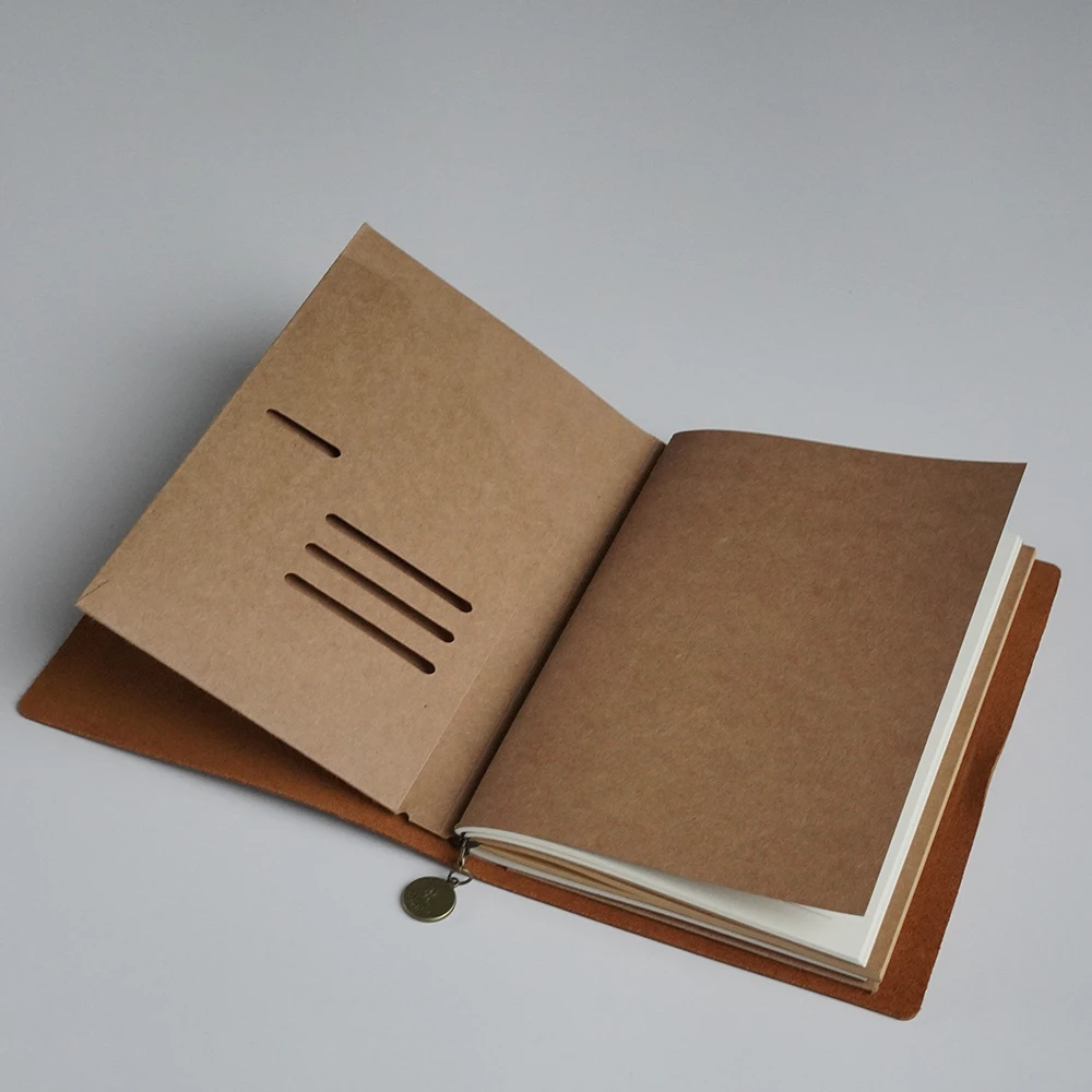 3-Piece Traveler'S Notebook Refill Set - A5, Standard & Portable Sizes With Passport Holder Bank card and bill storage