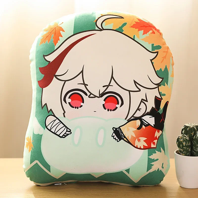 Hot Anime Game Genshin Impact Pillows Soft Stuffed Plush Toys Hobbies Kawaii Home Decoration Birthday Gifts for Kids or Friends