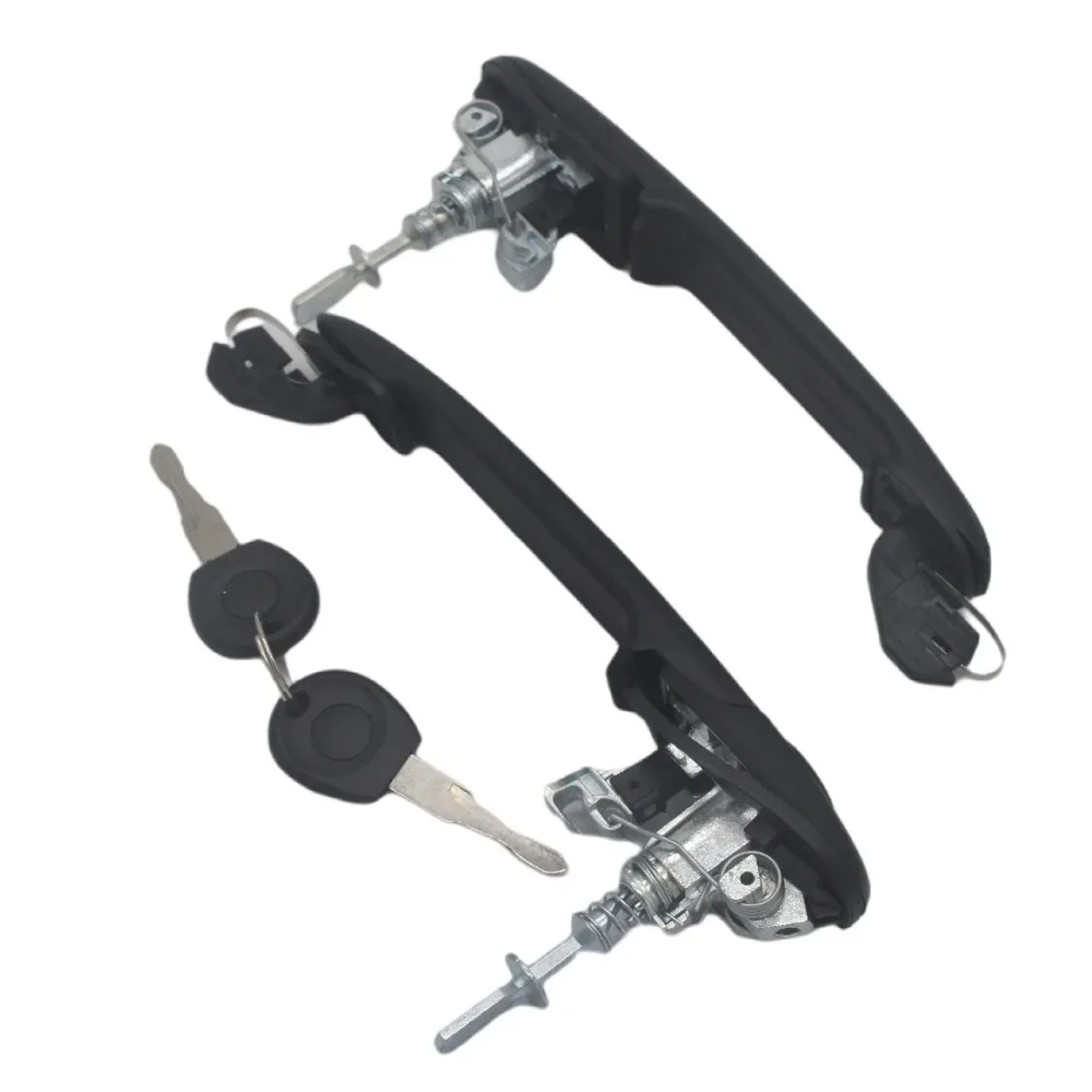 6N0837207C/D 2PCS FRONT LEFT RIGHT DOOR HANDLE WITH 2 SAME KEYS FOR POLO 6N 6N1 6N2 SHARAN SEAT ALHAMBRA GALAXY