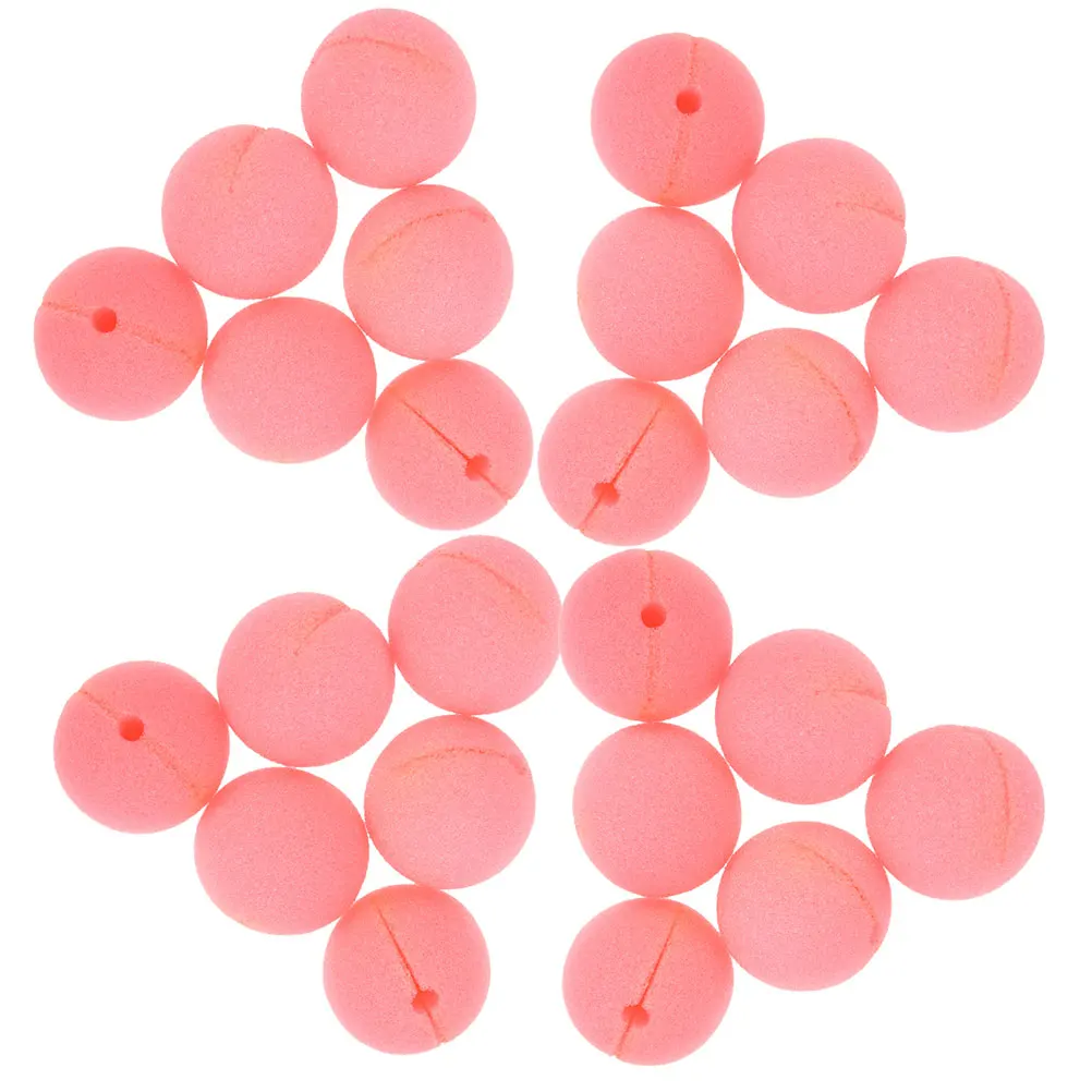

40pcs Sponge Clown Noses 50MM Pink Lightweight Reusable Party Accessories Circus Props Halloween Costume Decorations