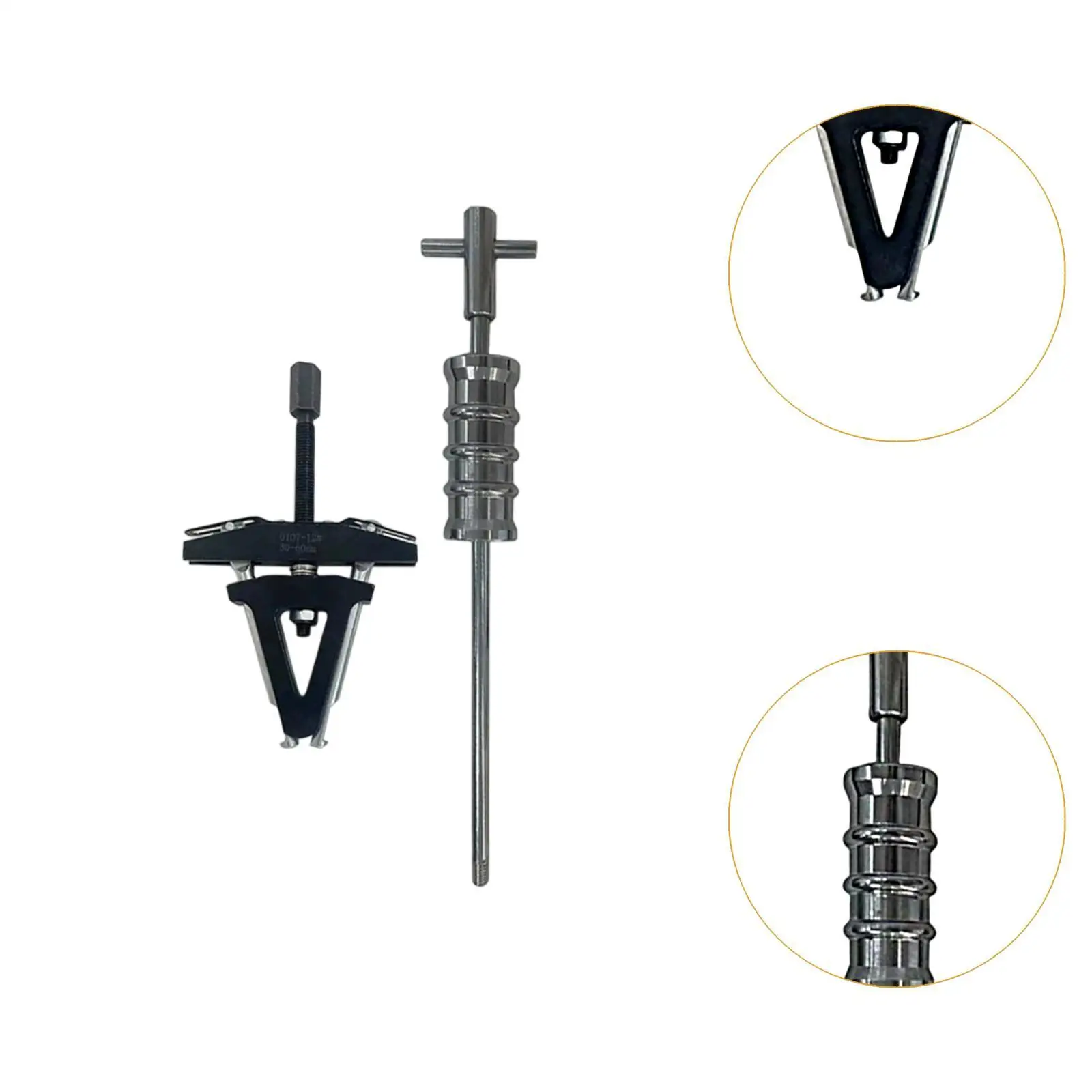 

Carbon Steel Gear Puller Set Adjustable Bearing Extractor Puller Tool for Motorcycle Steering Disassembly