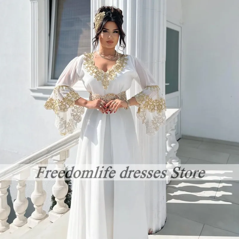 Tradicional Kosovo Vestidos de Noite Queimado Applique Frisado Albanês Mulheres Uma Linha Vestido de Baile Para Vestidos de Festa de Casamento Personalizado