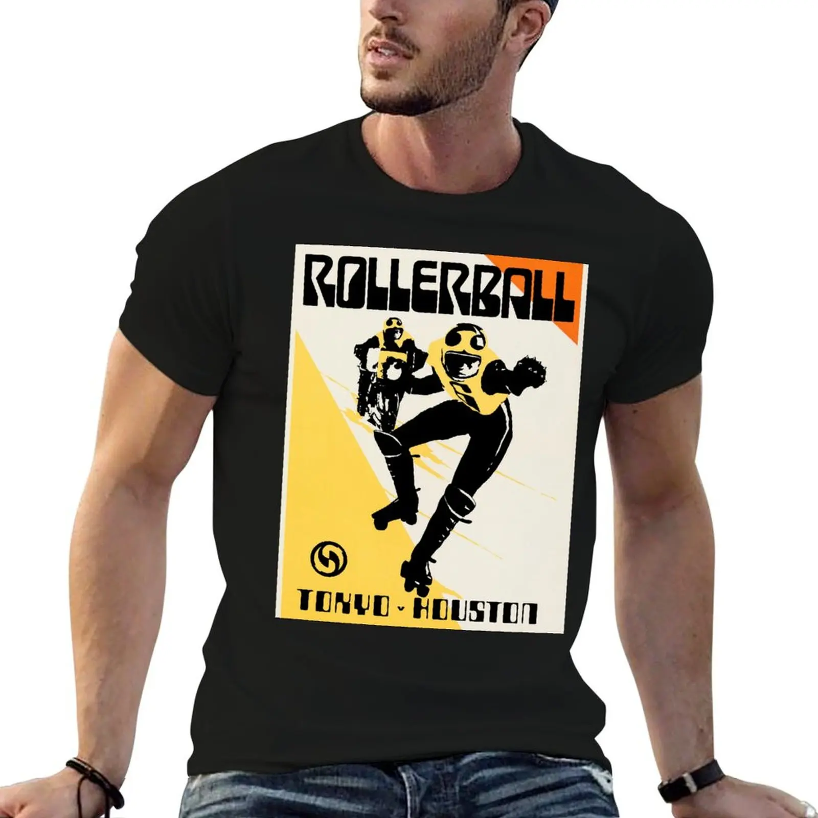 Rollerball - Tokyo/Houston T-Shirt cotton t shirt pack cotton tshirt 100% g man t shirts for men T-shirt