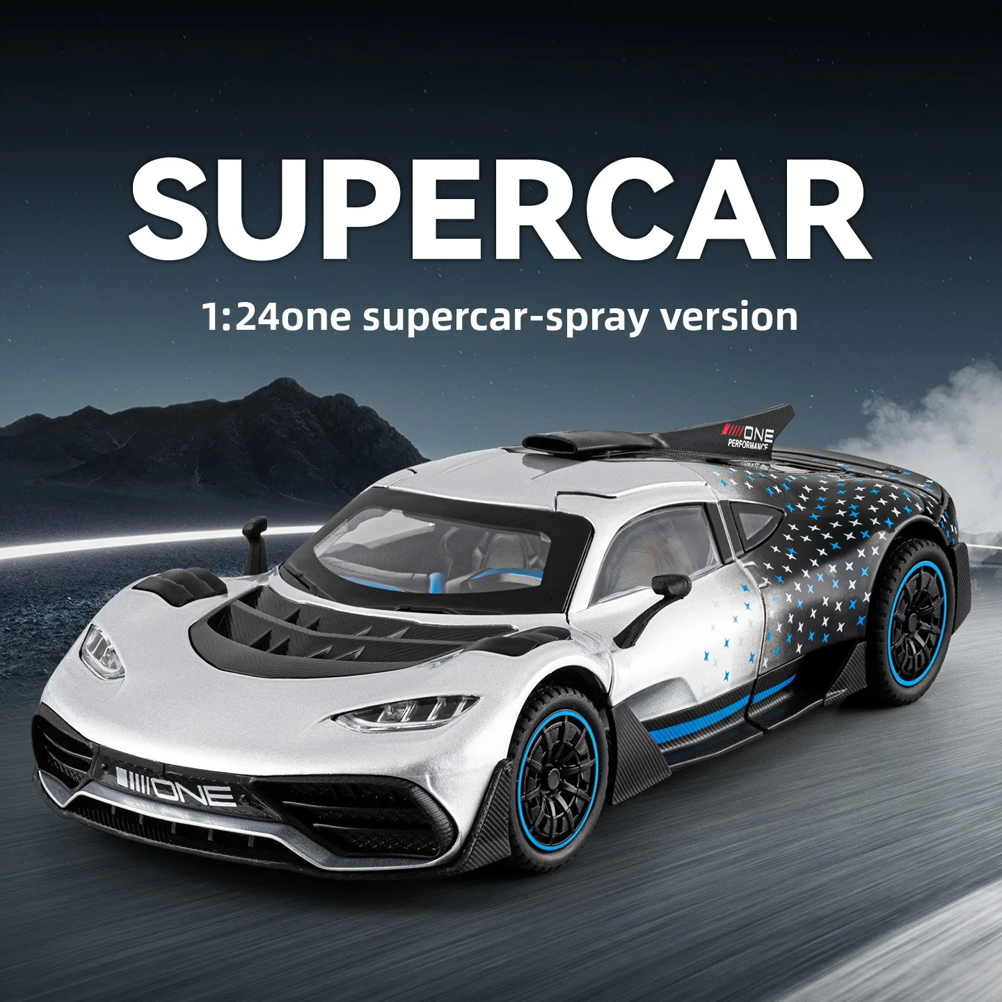 spray 1:24 AMG ONE Alloy Sports Car Model Diecast & Toy Metal Vehicle Simulation Car Model Collection Toys