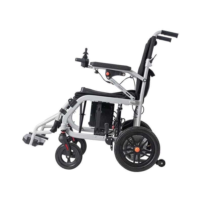 15kg 초경량 전동 유모차 장애인용 리튬 배터리 장착 접이식 전동 휠체어 항공 여행 승인