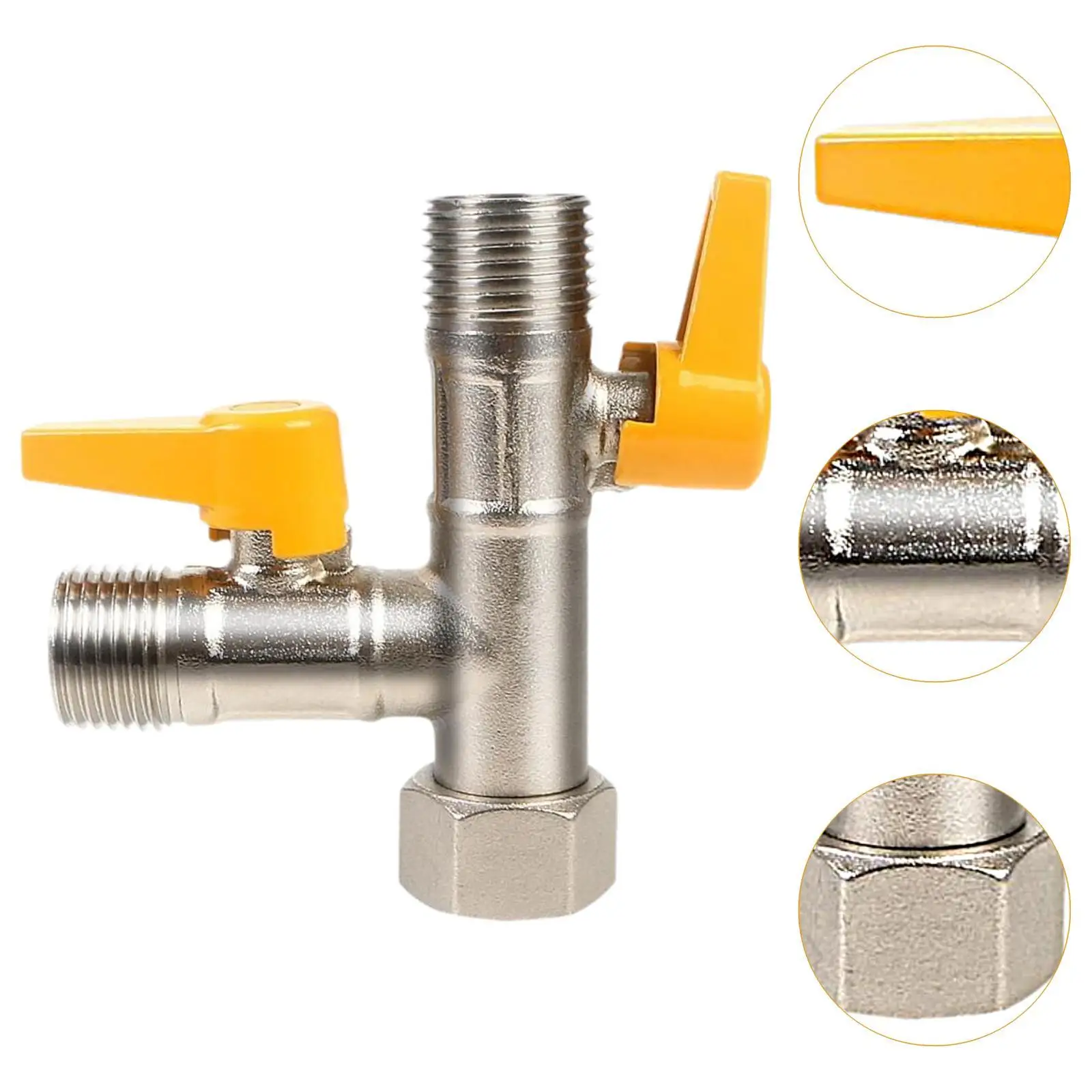 RV 3 Way by Pass Valve Replacement Sturdy Brass PP for Winter Protection Water Flow Control Shower Kitchen Bathroom