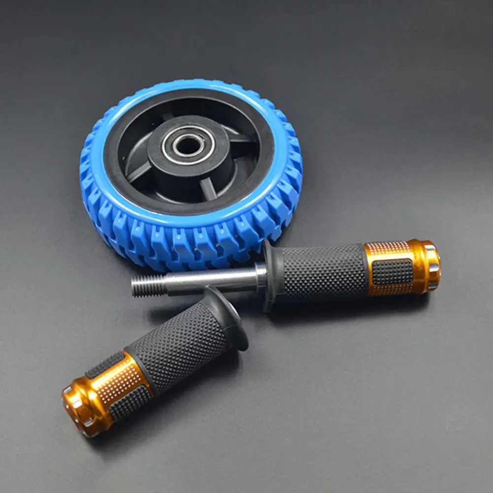 Rubber Useful Single-wheel Abdominal Fitness Gym Exercise Roller Solid Ab Wheel Roller Anti-slip Gym Supply