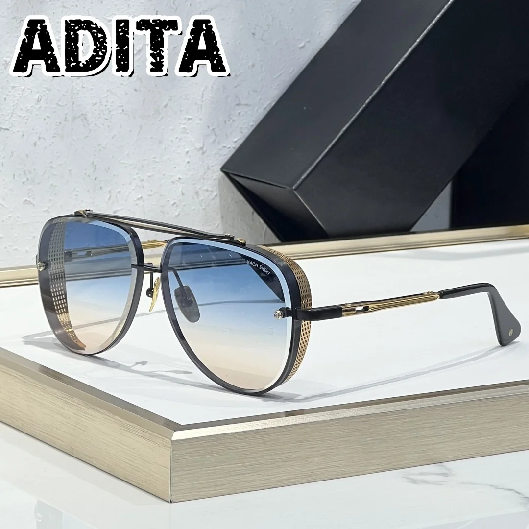 

ADITA MACH EIGHT Limited Edition Солнцезащитные очки высшего качества для женщин и мужчин, размер 62-12, титановые дизайнерские солнцезащитные очки класса люкс