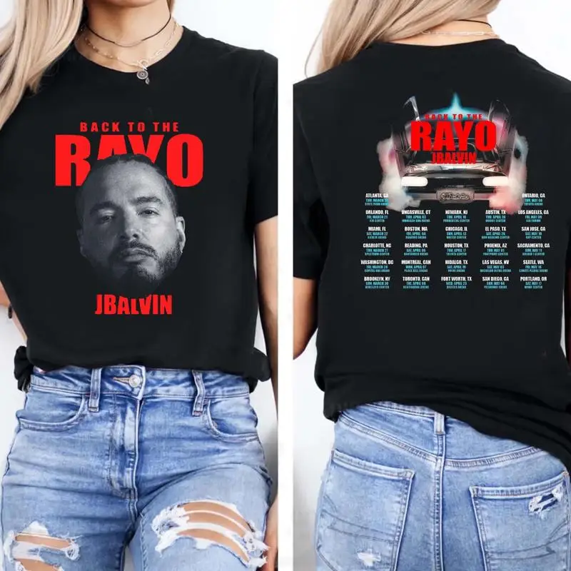 J Balvin Back To The Rayo Tour T Shirt Merch 2025