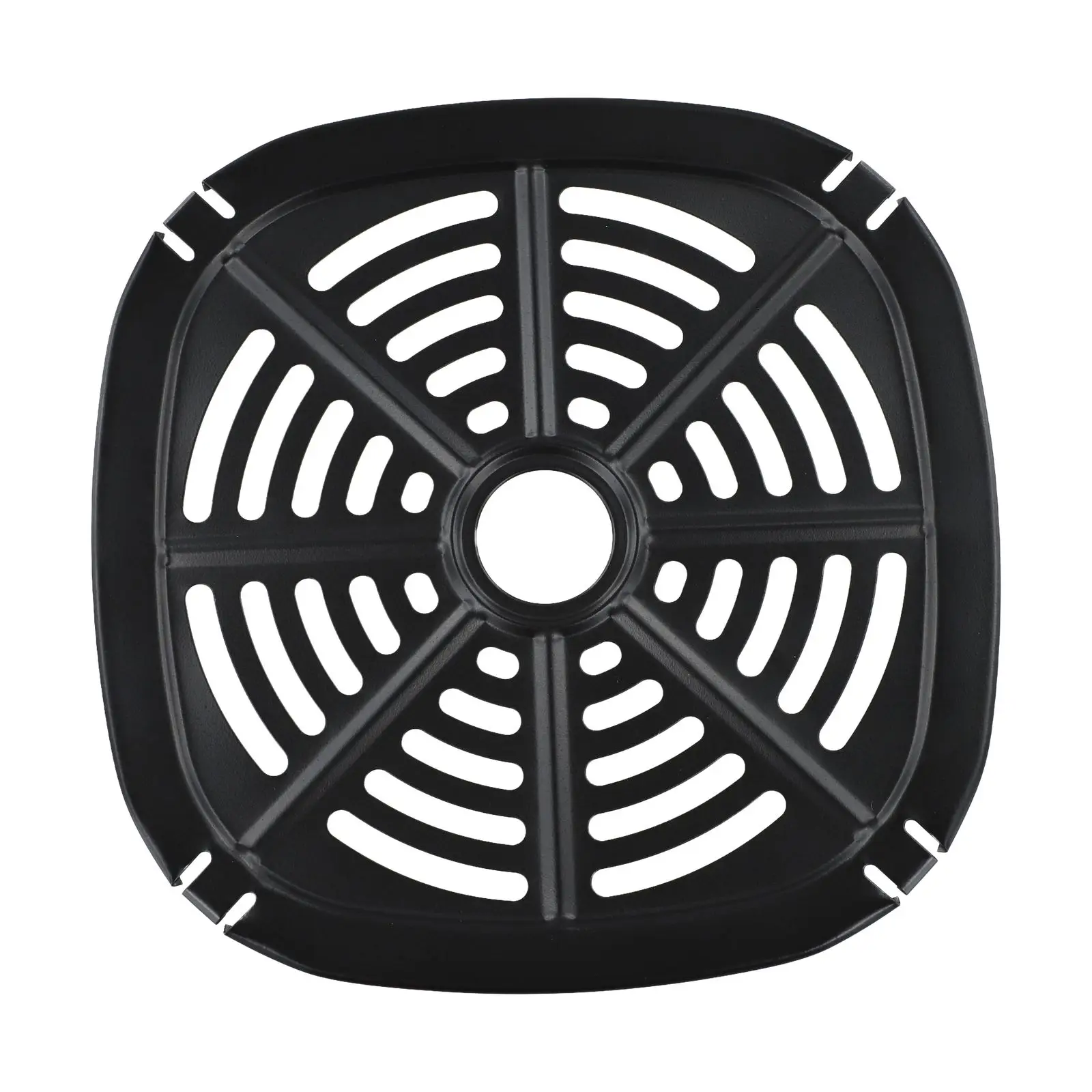 صينية مقلاة هوائية، مقسم، شواية، رف، قلي/صينية بخار، صينية بديلة لمقالي هوائية 17.5*17.5 سم و21*21 سم