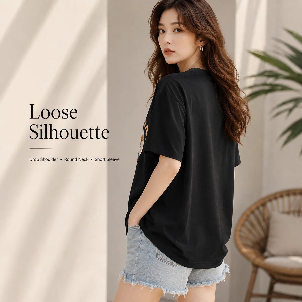 Women Oversized Graphic T Shirt Summer Cotton Short Sleeve Tee Loose Fit Round Neck Casual Streetwear Tops S-3XL