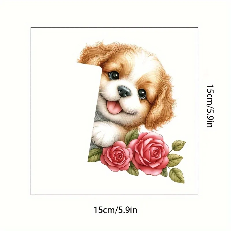 1pc Adorable Puppy Switch Stickers Bedroom Living Room Light Switch Decals Cartoon Animal Home Decoration Wterproof Wall Sticker