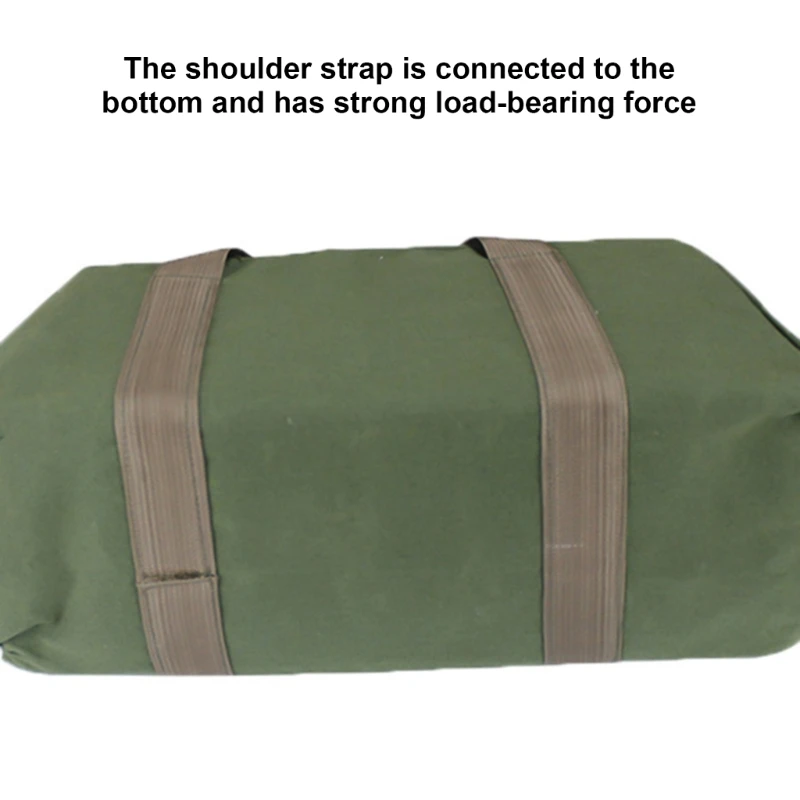 Multifunctional Tool Bag 12'' Large Capacity Canvas Carpentry Bag Thicken Wear Resistant Tool Repair Storage Bag