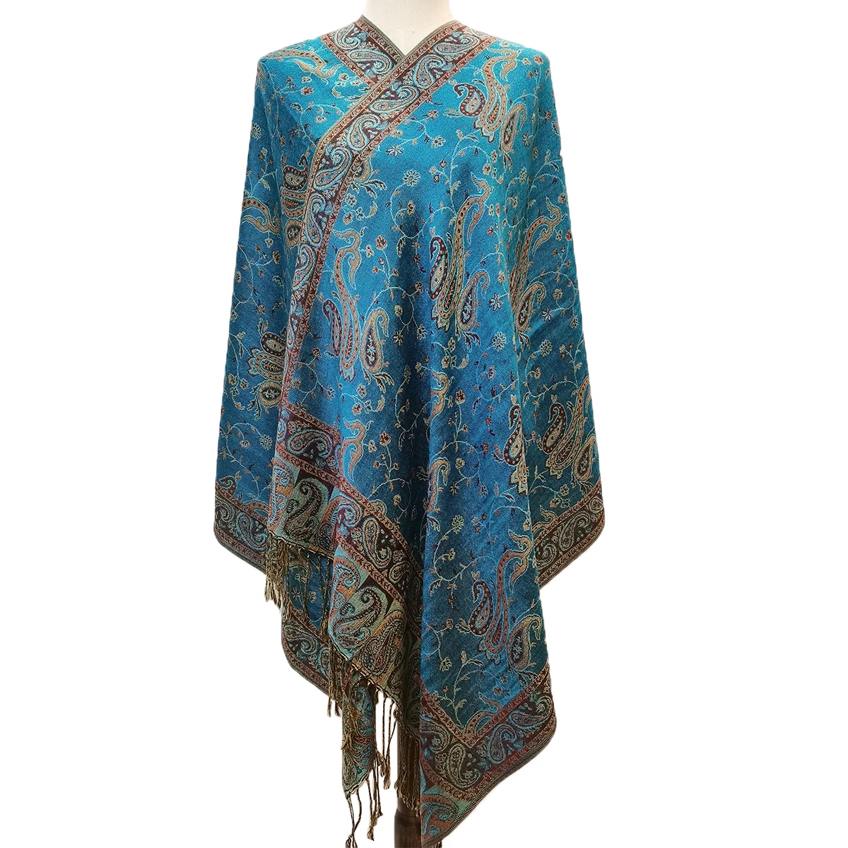 New fashionable retro casual pashmina paisley patterned tassel scarf shawl suitable for all seasons