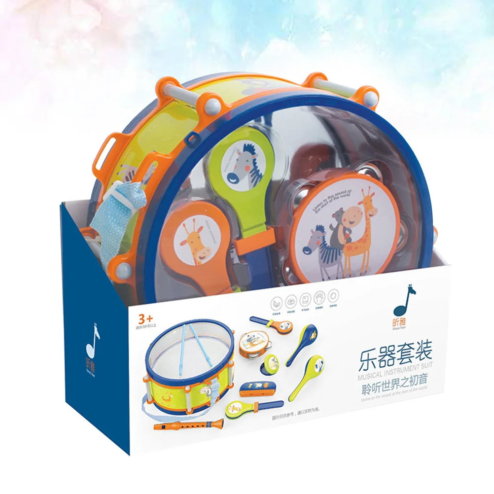 Set di batterie jazz colorate per bambini Strumenti musicali per bambini in età prescolare Kit di percussioni ritmiche per l'educazione Set di percussioni