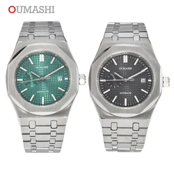 Omashi 42mm New Men's Watch Miyota 8217 Movement Automatic Mechanical Stainless Steel Waterproof Luxury Men's Date Watch