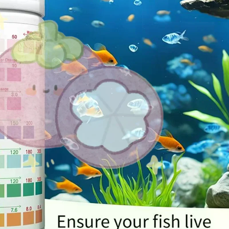 Aquarium Test Kit - 수족관 수질 테스트 스트립 8 in