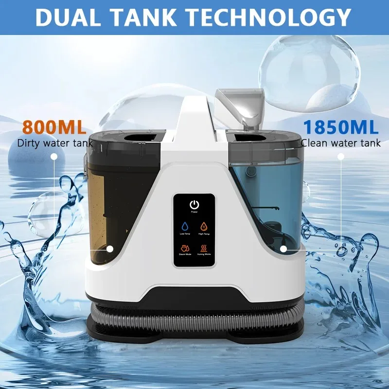 Spray Steam and Water  Handheld Corded Spot Wet and Dry Fabric Carpet Sofa Cleaning Machine Carpet Fabric Spot Vacuum Cleaner