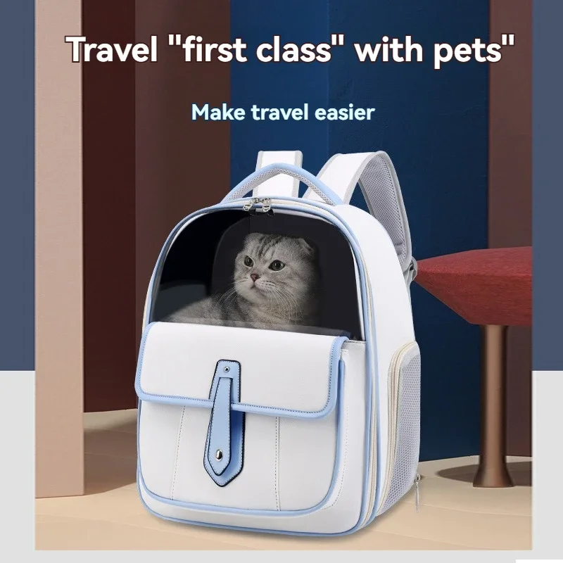 

New PU Portable Pet Bag Fashion Small Dog Bag All-in-one Cat Women's Bag Cat Carrier Backpack for Cats Cat Backpack