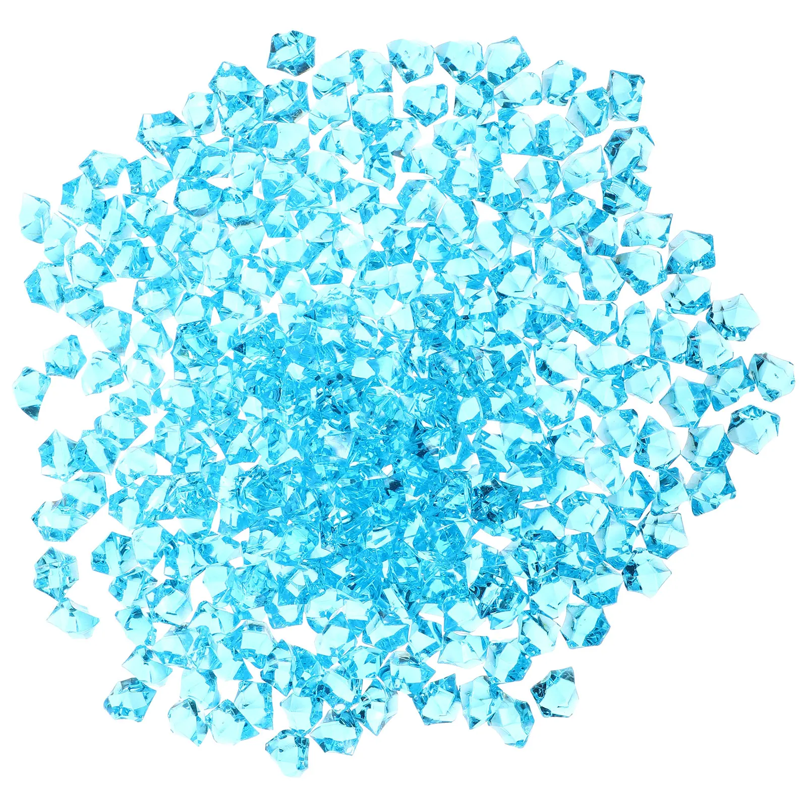 

Blue Acrylic Crystal Stones Fish Tank Decor Gravel Easy Use Aquarium L scaping Rocks Storage Accessories