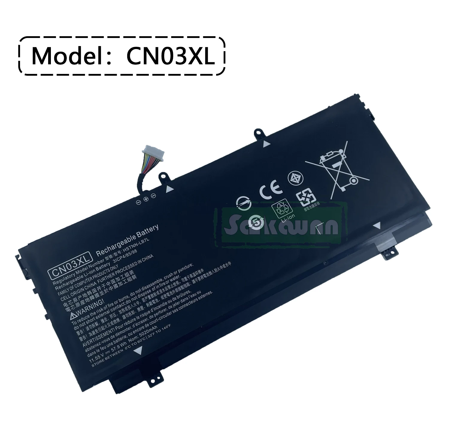 SARKAWNN CN03XL SH03XL Laptop Battery FOR HP TPN-Q178 ENVY 13-AB000 SERIES ENVY 13-AB023TU ENVY 13-AB024TU ENVY 13-AB025TU