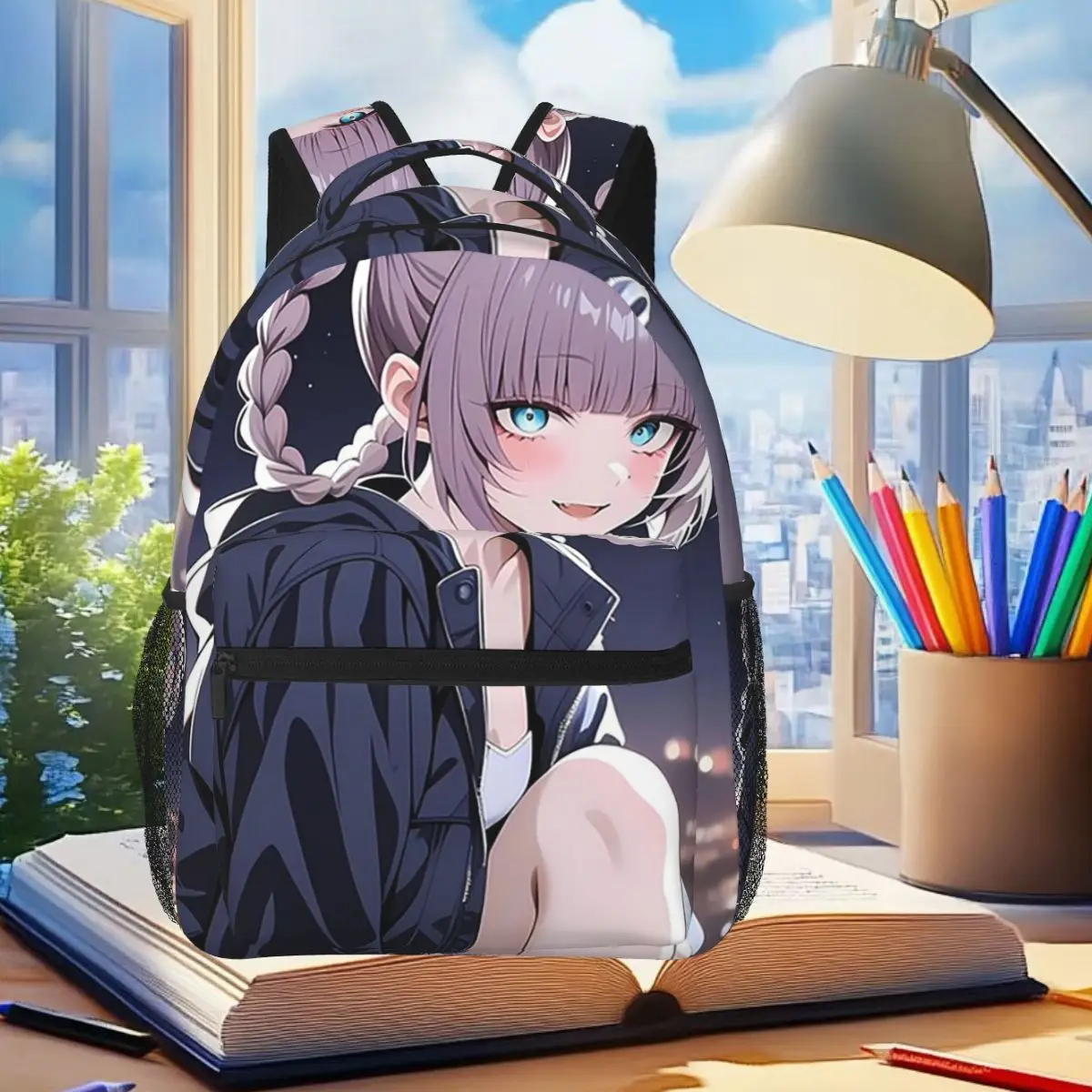 

Anime Call Of The Night Backpack Student Boys Girls BookBag Children School Bag Computer Shoulder Bags for Men Women