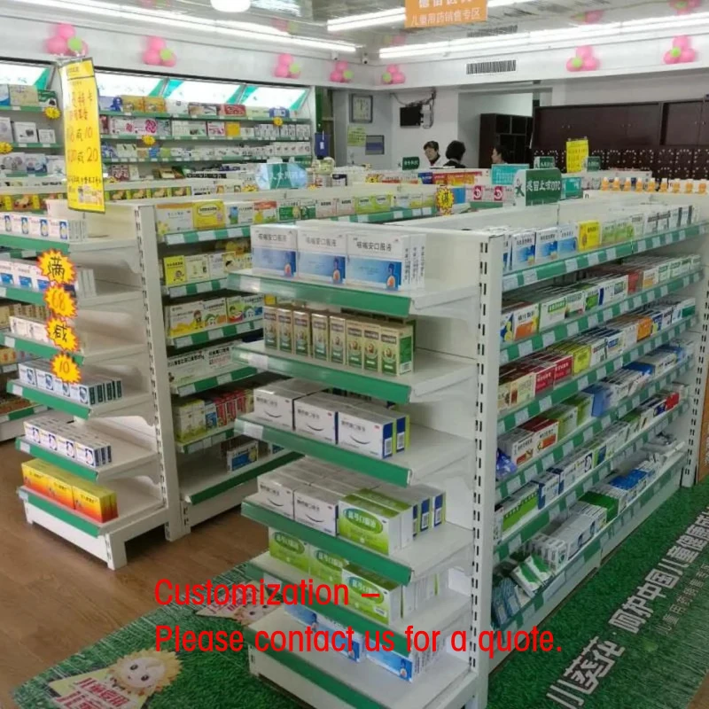 custom.Customized Pharmacy Shelf Design Medical Furniture Decoration