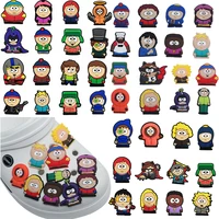 16-100 Piezas de Accesorios para Zapatos de PVC de la Serie de Dibujos Animados de South Park, Decoraciones Desmontables e Impermeables para Zapatos, Regalos de Moda