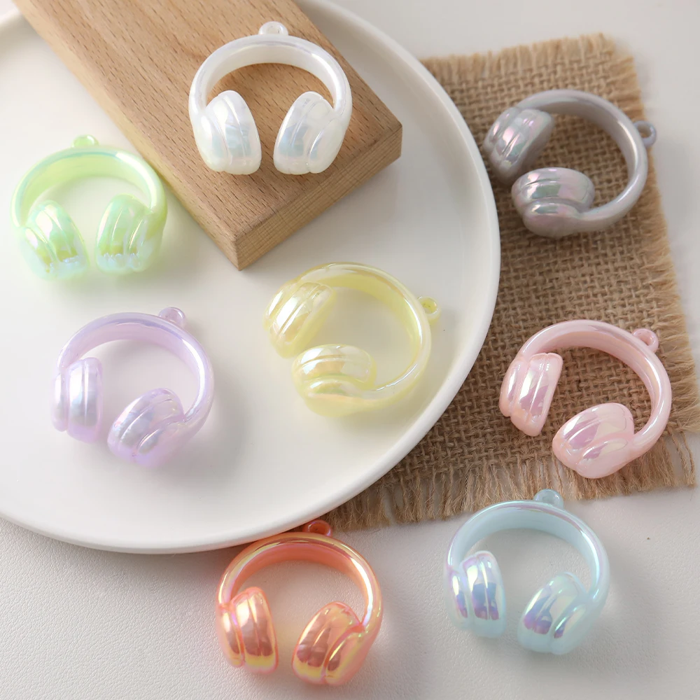 

Cordial Design 50Pcs 38*43MM Acrylic/Paint Effect/DIY Pendant/Hand Made/Headphones Shape/Bag Pendant/Jewelry Findings #195105