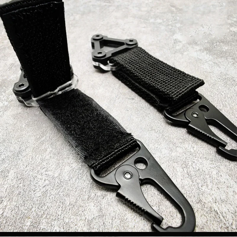 Cyberpunk EDC Tactical Backpack Hook Outdoor Quick Lock Keychain Tools