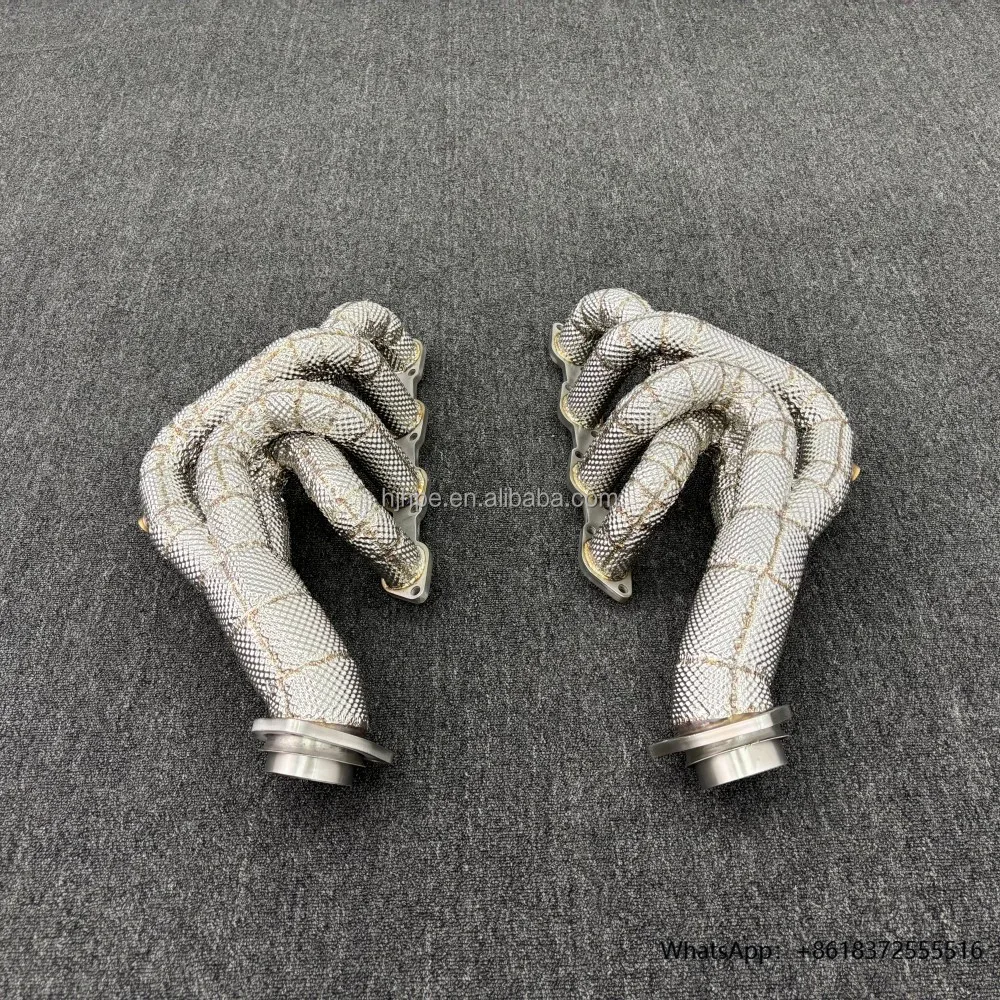 

DDownpipe Headers With Heat Wrap Performance For Ferrari F430 4.3L V8 SS304 Manifold Tuning Accessories Muffler Exhausts