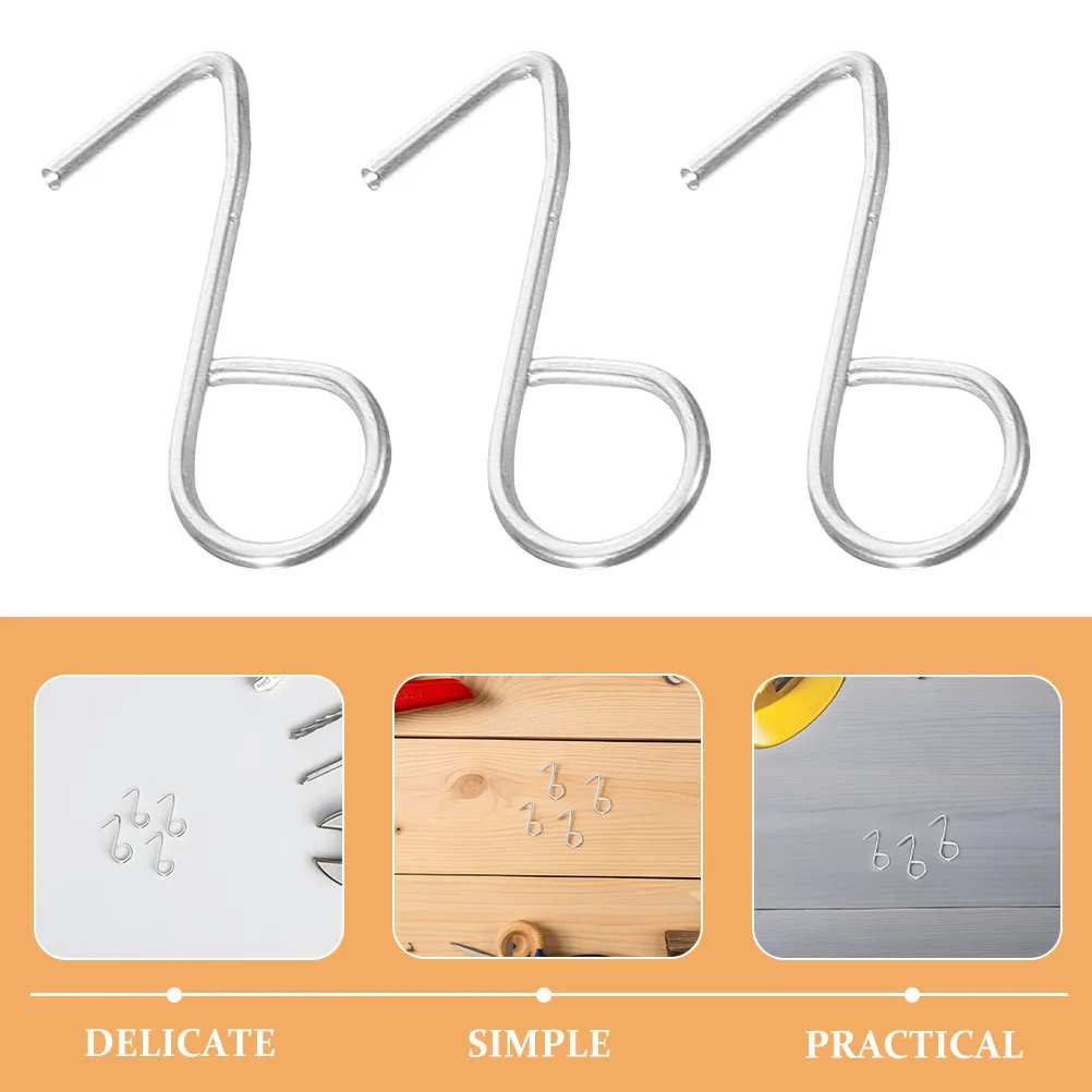 200Pcs Stainless Steel S Shaped Hooks Multifunctional Hanging Hooks for Curtains Car Seat Mats Cushions Headrest Covers
