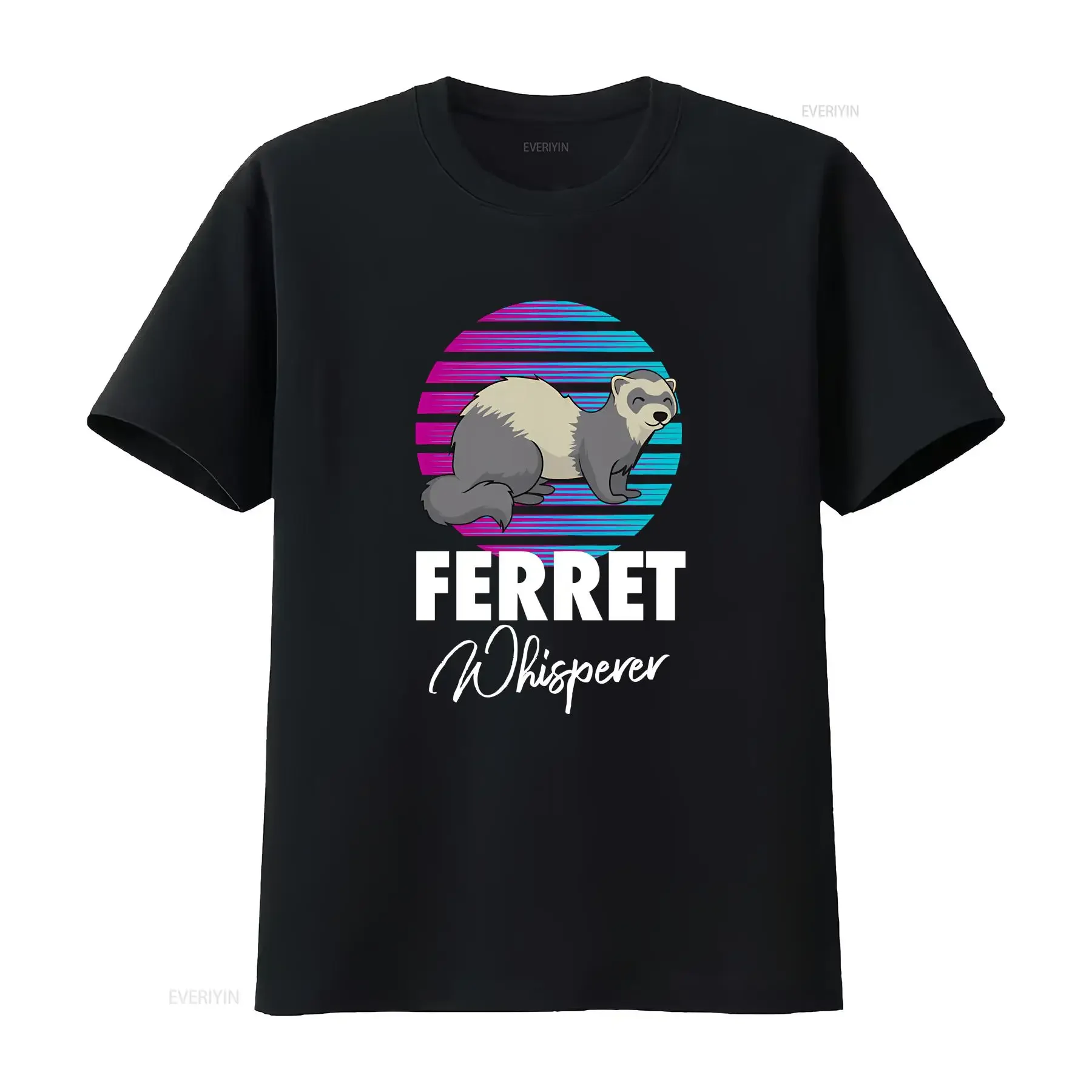 Ferret Whisperer Funny Animal T Shirt Pet tee Youth  vintage Washed fashion designer clothes Breathable homme Soft Stylish