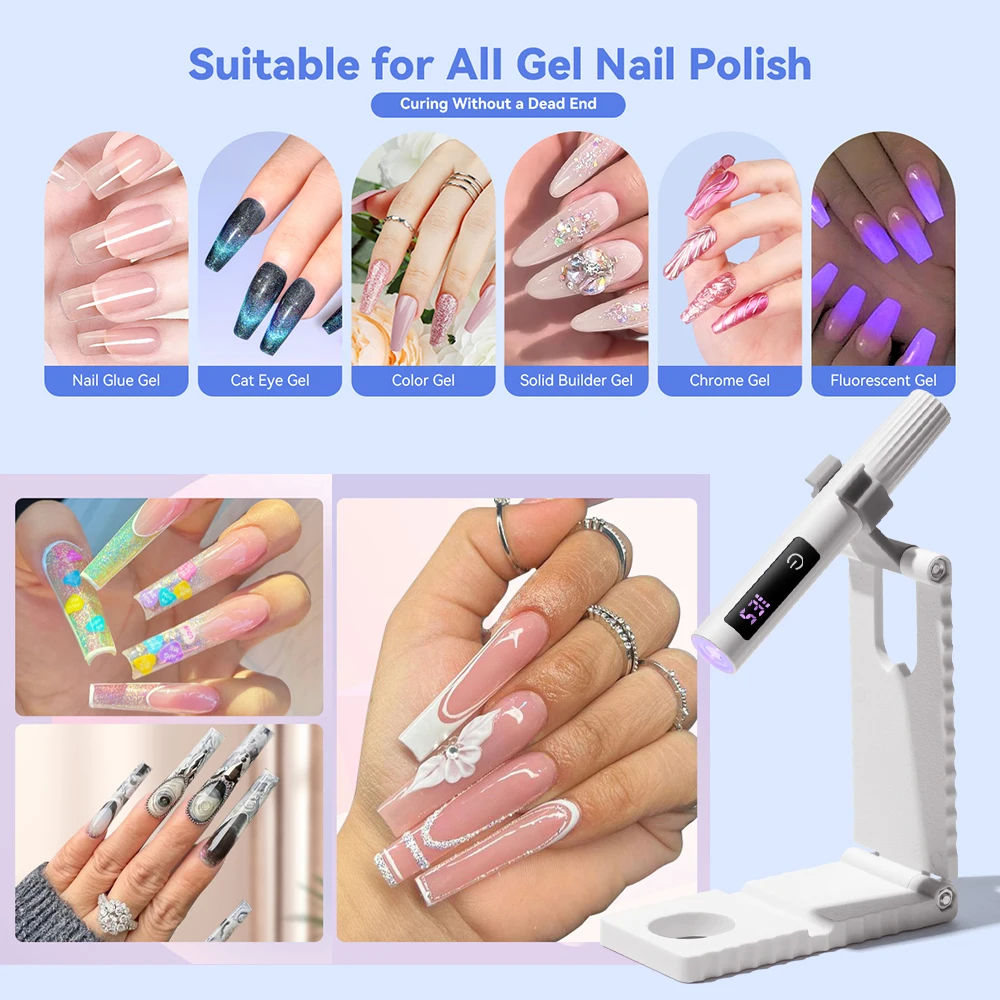 USB ชาร์จมือถือเครื่องเป่าเล็บชุดโคมไฟ UV/LED Quick แห้งเจล Polish Curing เครื่องมือสําหรับเจล Polishes - โคมไฟเล็บ