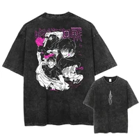 Camiseta Y2k de manga corta con cuello redondo, ropa para hombre, novedad en camisetas, camiseta para hombre de Anime Jujutsu Kaisen Fushiguro Toji, estampado fresco
