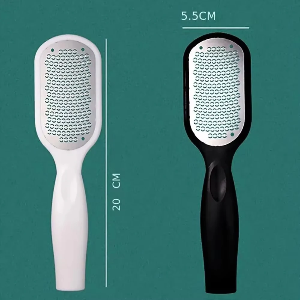 Épurateur professionnel pour pieds en acier inoxydable, 1 paquet, adapté au soin des pieds, élimine les peaux mortes et les callosités, laisser une peau lisse.