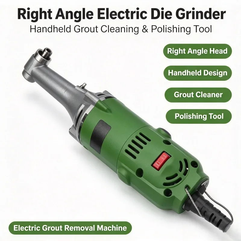 Integrated Handheld Electric Grinder Set 90 Degree Engraver Tile Grout Cleaner Grooving Polishing Power Tool