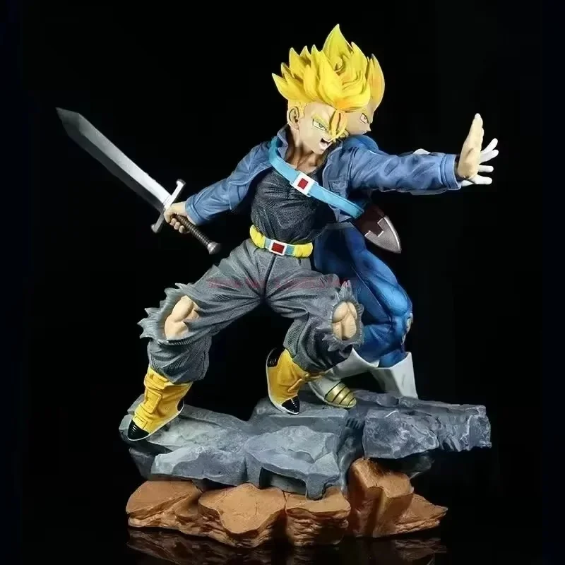 Dragon Ball Z Trunks Vegeta Anime Action Figures Gk 30cm Dbz Figurine Pvc Statue Doll Model Collection Decoration Adult Kids Toy