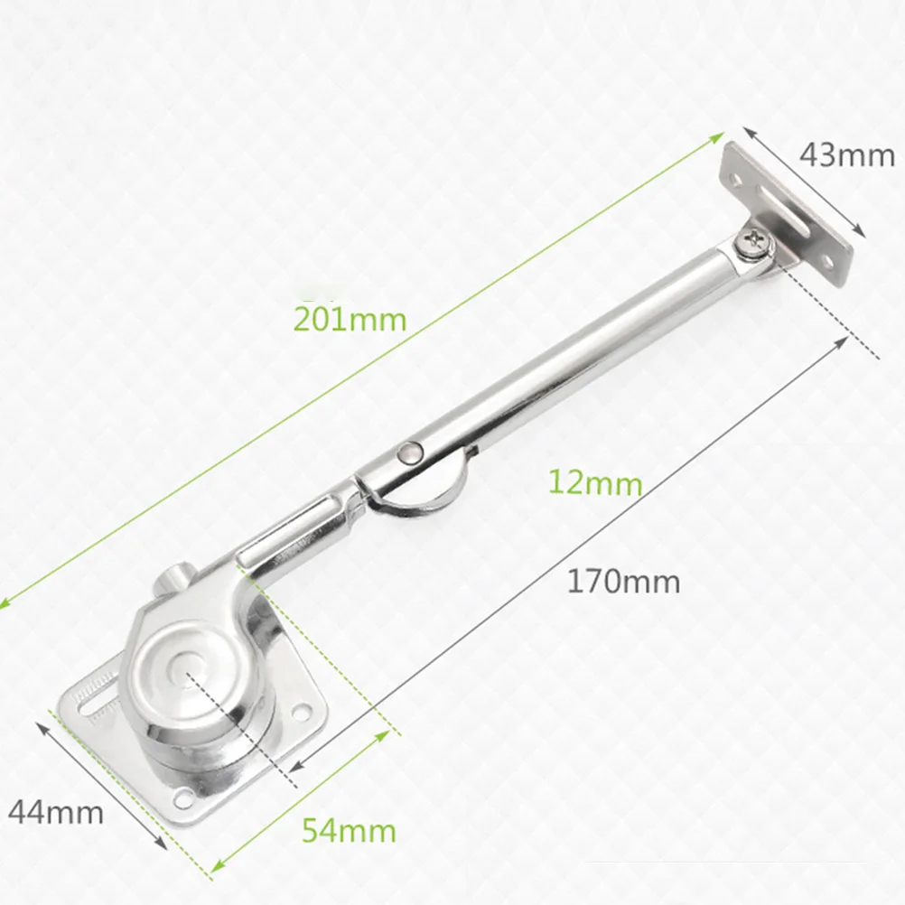 

2pcs Cabinet Door Support Strut Heavy Duty Hydraulic Lift Pole Easy Install No Oil Leak Sturdy Metal For Cabinet Cupboard