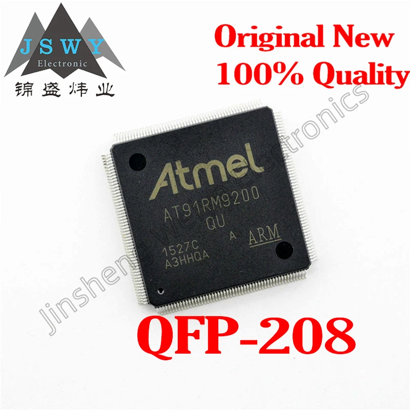 

(1pcs) AT91RM9200-QU-002 LQFP-208 AT91RM9200/ ARM920T Core Microcontroller Chip/ Brand New Original Electronic
