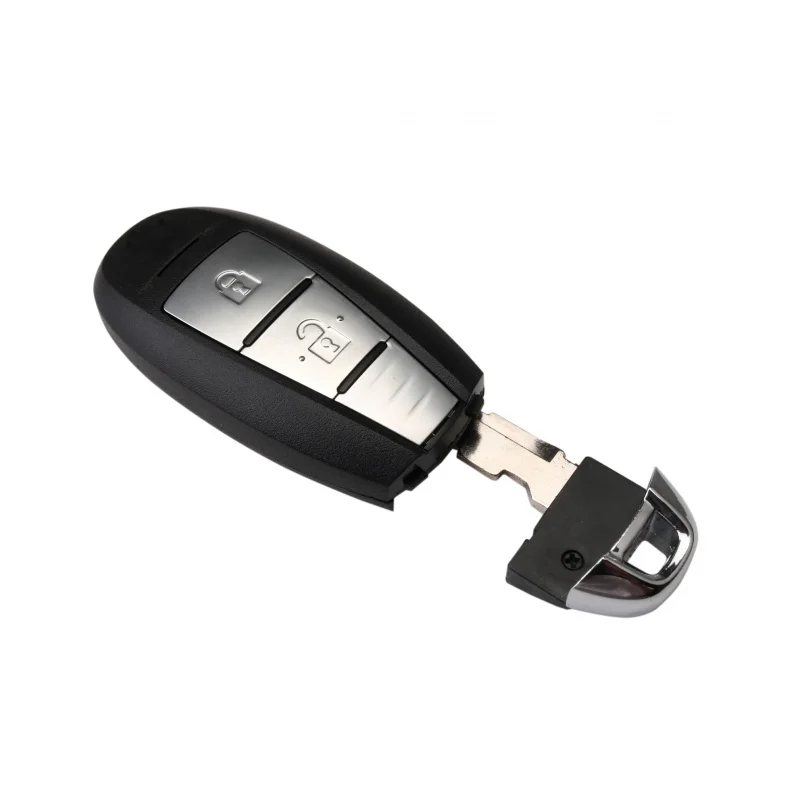 DUDELY 2 Button Smart Keyless Remote Key Shell Case Fob for Suzuki SX4 5-cross Vitara Swift Uncut HU133