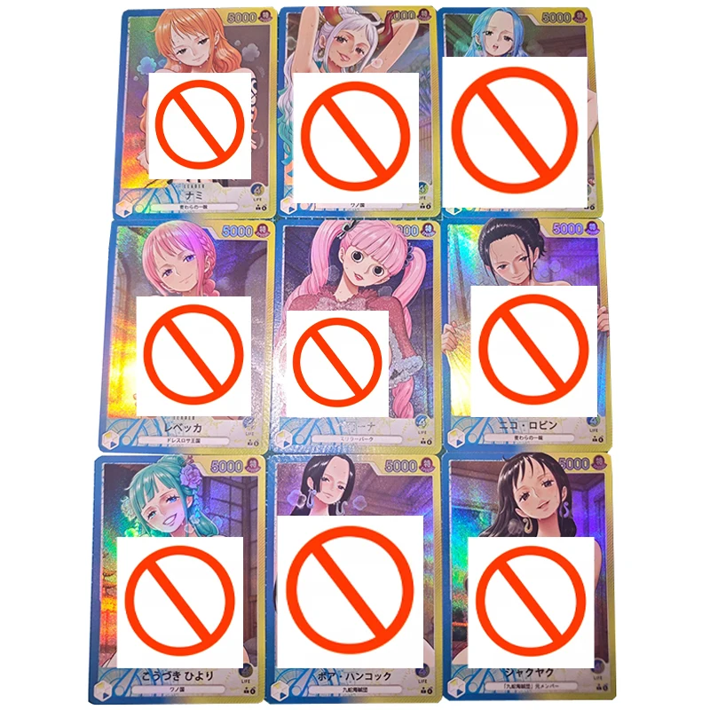 

Набор из 9 шт. (One Piece): Боа Хэнкок, Нами, Ямато, Нико Робин – DIY-карточки для самостоятельного изготовления, цветные флеш-карты, коллекционные аниме-карточки, подарок, игрушка