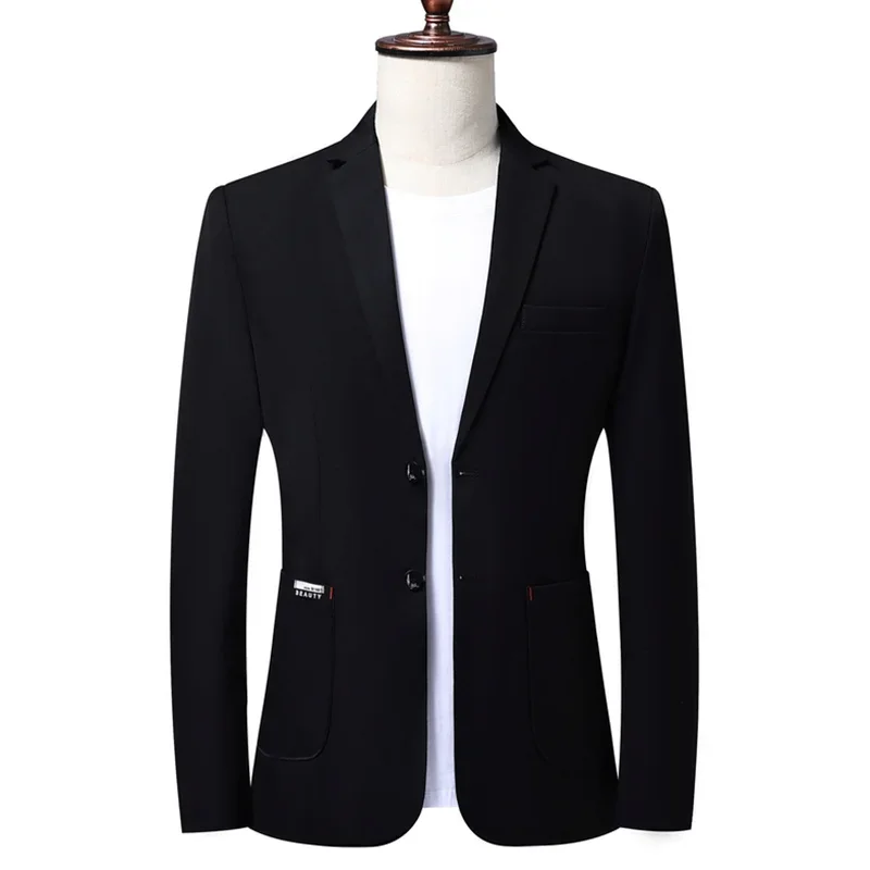 

High Quality Blazer Men's Italian Style Elegant Fashion High-End Simple Business Casual Gentleman's Formal Fitted Jacket